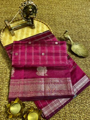 Pure Handloom Mangalagiri Silk Sarees (5)