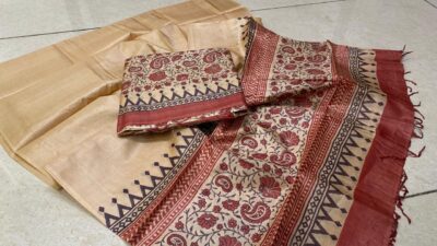 Pure Heavy Tussar Silk Dress Materials (1)