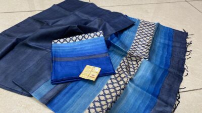 Pure Heavy Tussar Silk Dress Materials (16)