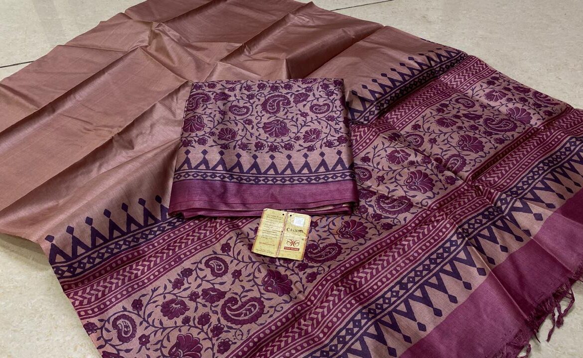 Pure Heavy Tussar Silk Dress Materials (18)
