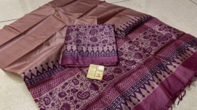 Pure Heavy Tussar Silk Dress Materials (18)