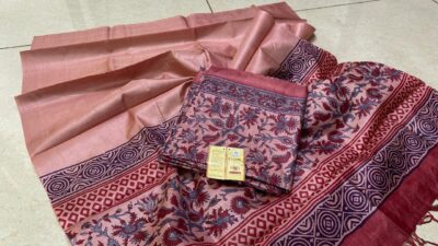 Pure Heavy Tussar Silk Dress Materials (19)
