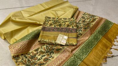 Pure Heavy Tussar Silk Dress Materials (6)