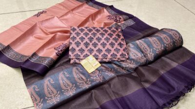 Pure Heavy Tussar Silk Dress Materials (7)