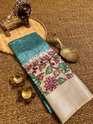 Pure Kalamkari Sarees With Blouse (1)