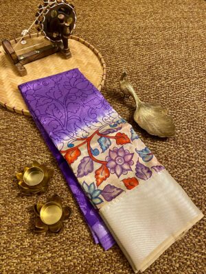 Pure Kalamkari Sarees With Blouse (2)