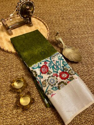 Pure Kalamkari Sarees With Blouse (3)