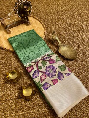 Pure Kalamkari Sarees With Blouse (7)