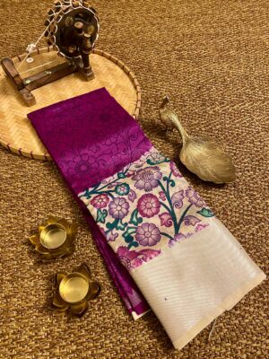 Pure Kalamkari Sarees With Blouse (9)