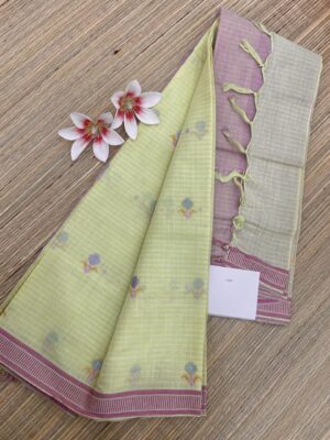 Pure Khadi Cotton Sarees With Embroidary (14)