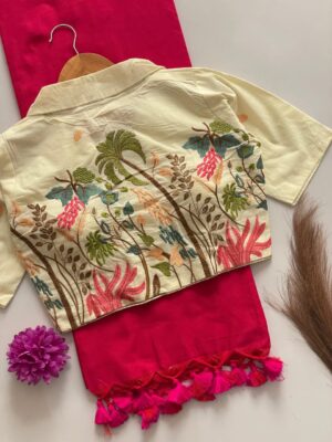 Pure Khadi Cotton Sarees With Stitched Blouse (4)