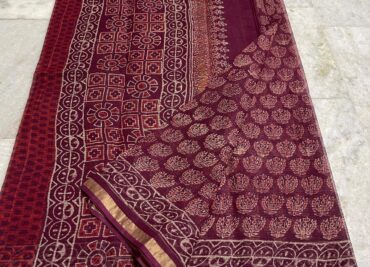 Pure Kota Cotton Sarees With Ajrakh Prints (10)