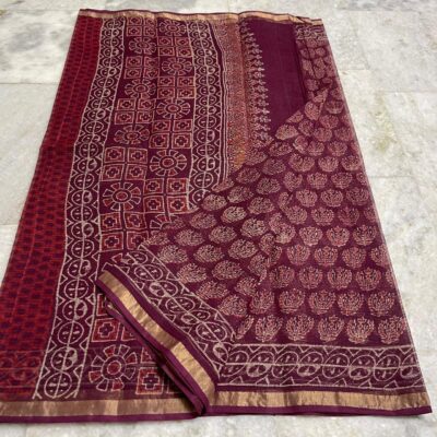 Pure Kota Cotton Sarees With Ajrakh Prints (10)