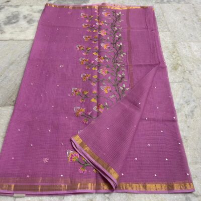 Pure Kota Cotton Sarees With Embroidary (10)