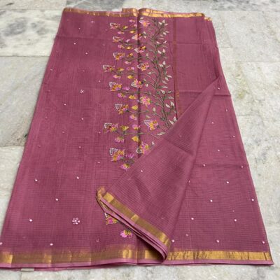 Pure Kota Cotton Sarees With Embroidary (2)