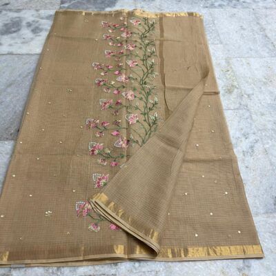 Pure Kota Cotton Sarees With Embroidary (3)