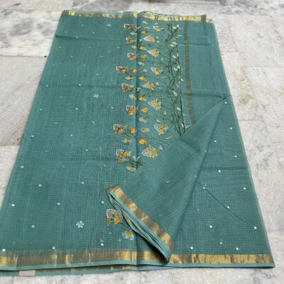 Pure Kota Cotton Sarees With Embroidary (6)