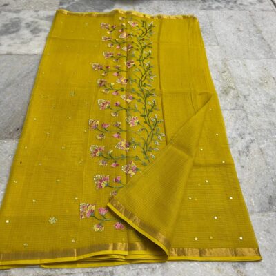 Pure Kota Cotton Sarees With Embroidary (7)