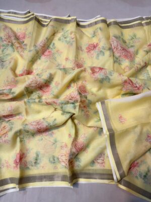 Pure Kota Silk Printed Sarees (1)