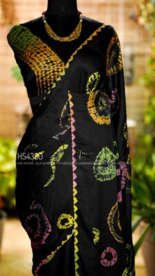 Pure Modal Silk Handmade Shibori Work Sarees (36)