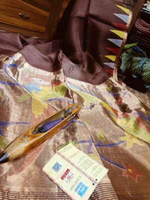 Pure Muslin Temple Border Sarees (6)