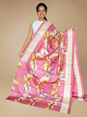 Pure Tussar Digital Printed Sarees (13)