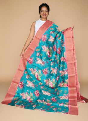 Pure Tussar Digital Printed Sarees (15)