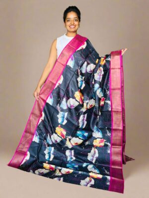 Pure Tussar Digital Printed Sarees (16)