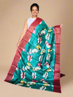 Pure Tussar Digital Printed Sarees (17)