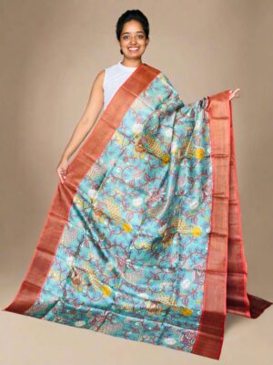 Pure Tussar Digital Printed Sarees (19)