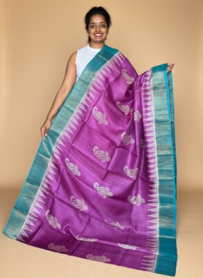 Pure Tussar Digital Printed Sarees (2)