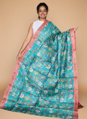 Pure Tussar Digital Printed Sarees (4)