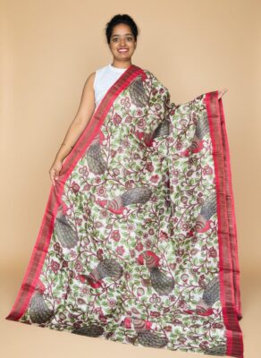 Pure Tussar Digital Printed Sarees (5)