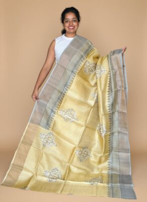 Pure Tussar Digital Printed Sarees (6)