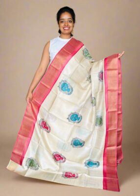 Pure Tussar Digital Printed Sarees (7)