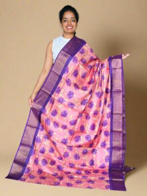 Pure Tussar Digital Printed Sarees (8)