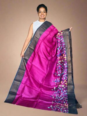 Pure Tussar Digital Printed Sarees (9)