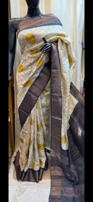 Pure Tussar Silk Digital Printed Sarees (3)