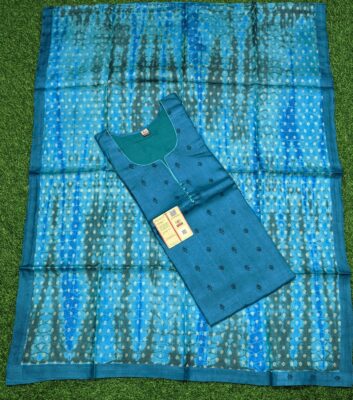 Pure Tussar Silk Semi Stritched Dresses With Price (10)