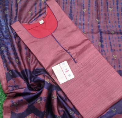 Pure Tussar Silk Semi Stritched Dresses With Price (26)