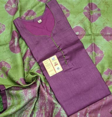 Pure Tussar Silk Semi Stritched Dresses With Price (28)