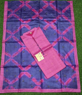 Pure Tussar Silk Semi Stritched Dresses With Price (36)