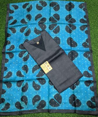 Pure Tussar Silk Semi Stritched Dresses With Price (44)