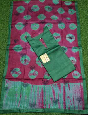 Pure Tussar Silk Semi Stritched Dresses With Price (7)