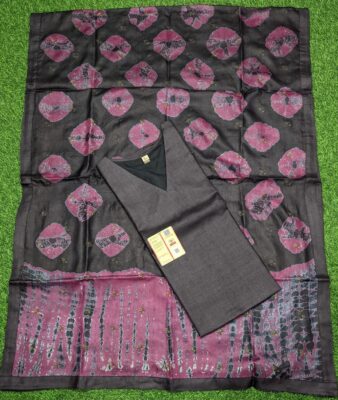 Pure Tussar Silk Semi Stritched Dresses With Price (9)