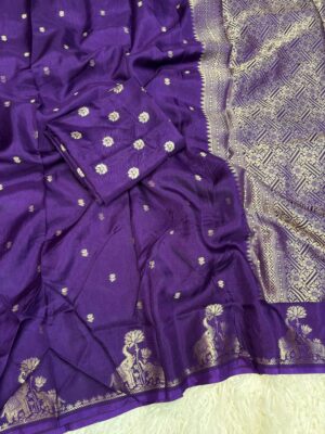 Russian Viscose Sarees With Blouse (6)