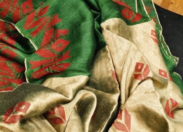 Silk Linen Jamdhani Weaving Sarees (4)