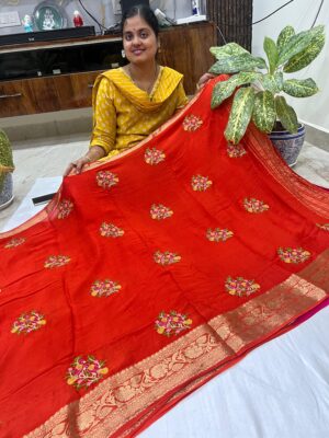 Trending Banaras Khaddi Chiffon Sarees (4)