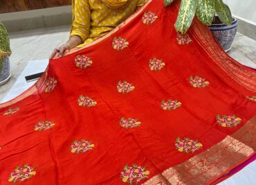 Trending Banaras Khaddi Chiffon Sarees (4)
