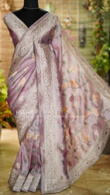 Tussar Silk Embroidary Sarees (2)